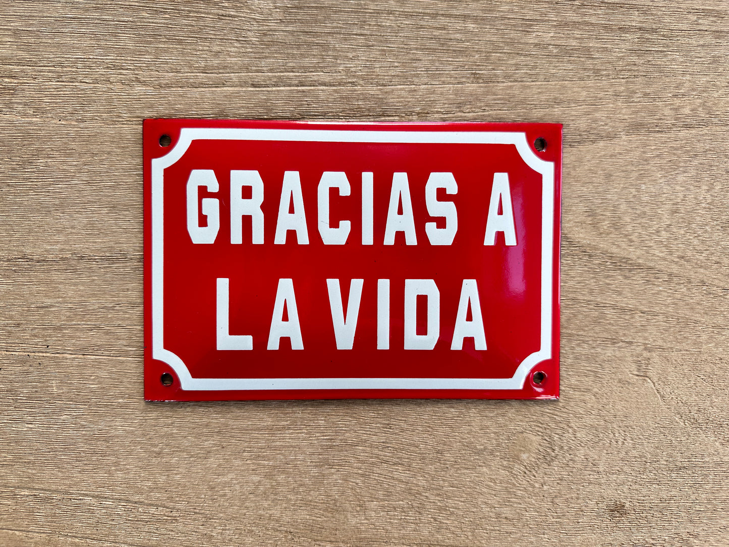 Gracias a La Vida Street Sign