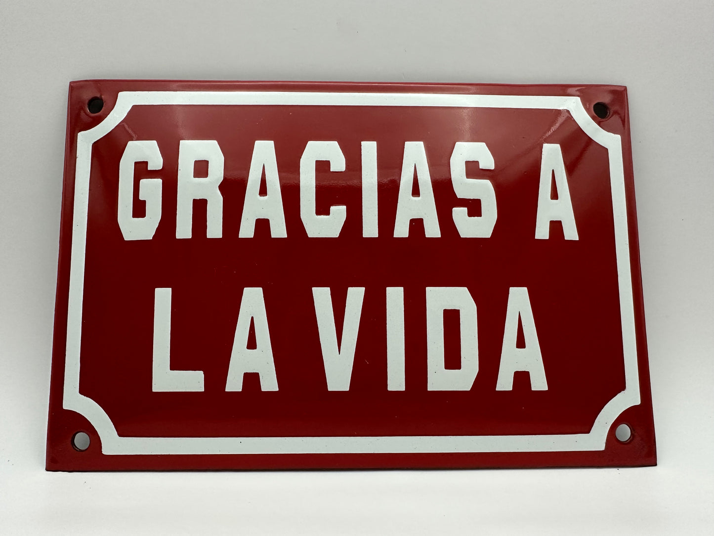 Gracias a La Vida Street Sign